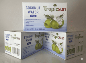Hộp nước dừa gồm 12 hộp 330ml TropicSun