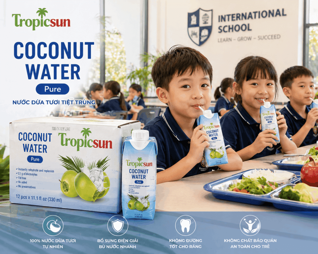 Vì sao nên chọn nước giải khát không đường TropicSun cho trẻ em?