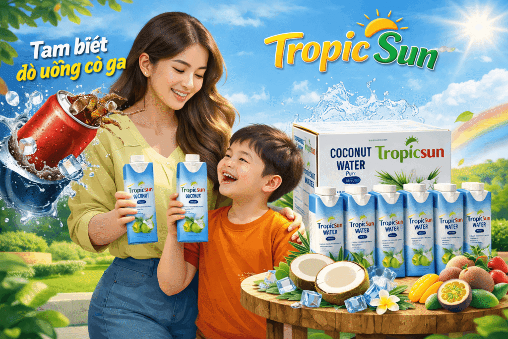 Tạm biệt đồ uống có ga: TropicSun mang nguồn vitamin thuần khiết vào thực đơn của con