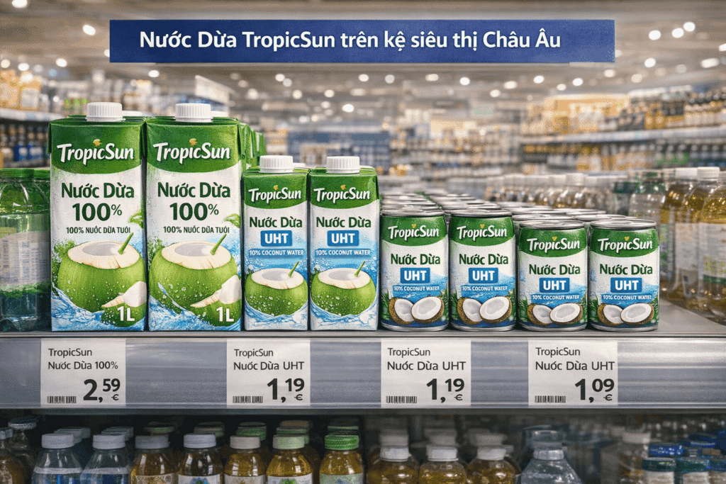 Nước dừa TropicSun: Giải pháp đồ uống 'Xanh' cho mô hình bán lẻ tự động hiện đại
