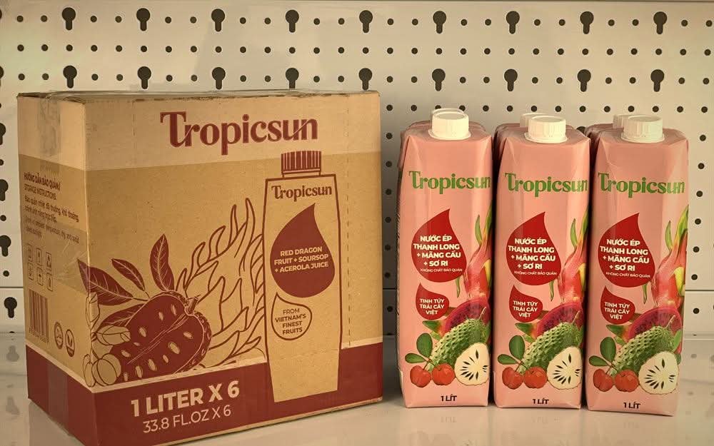 Hộp TropicSun Thanh long Mãng cầu Sơ ri 1 lít